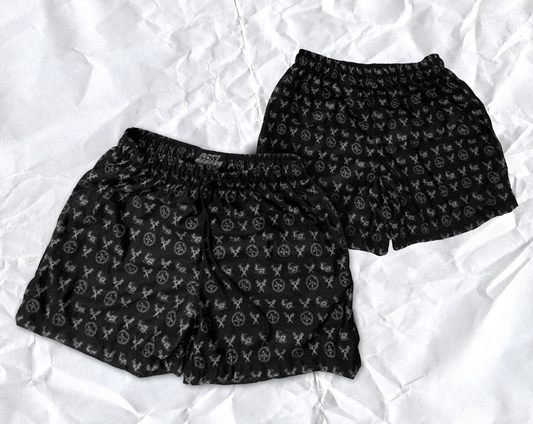 PATTERN MESH SHORT