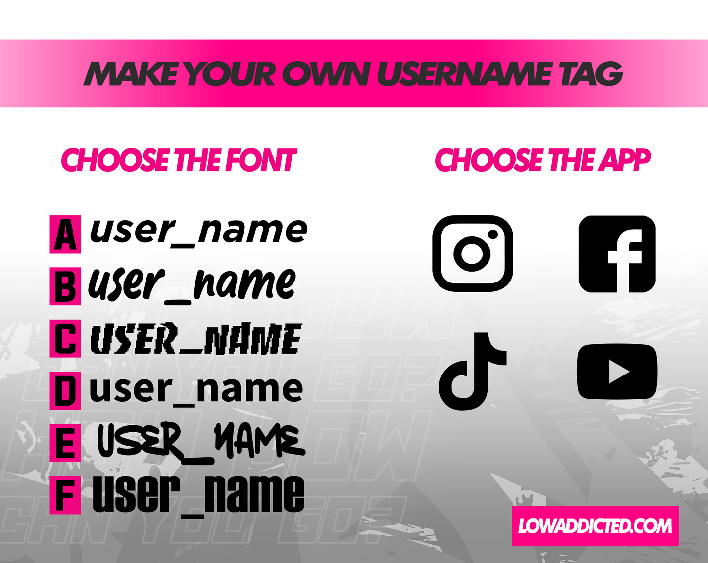 Custom Username Tag